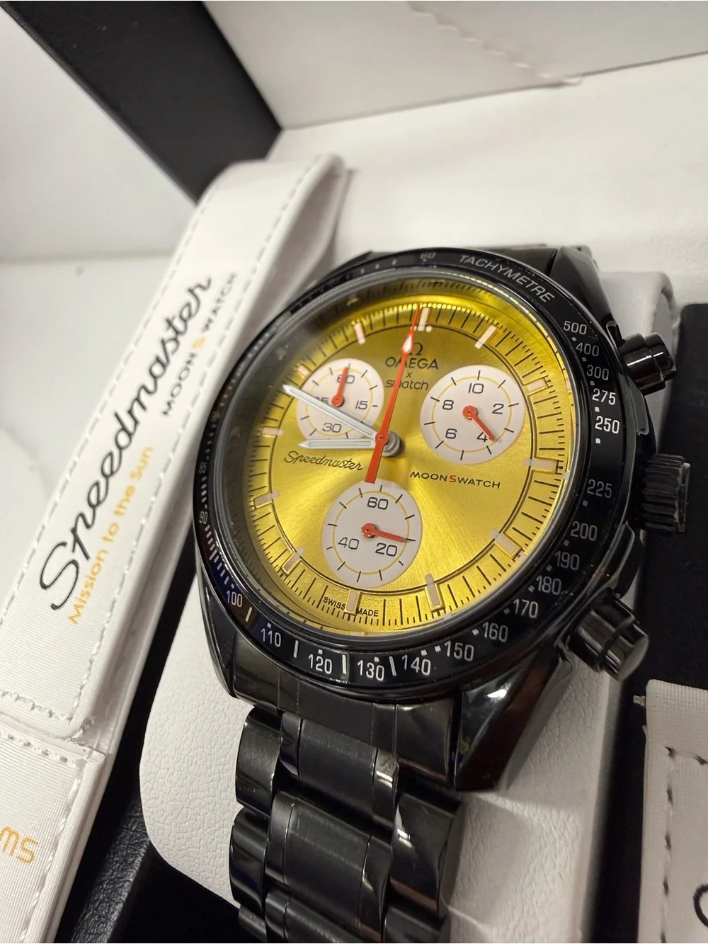 MoonSwatch MOD Mission to the Sun on Stainless Steel Watch